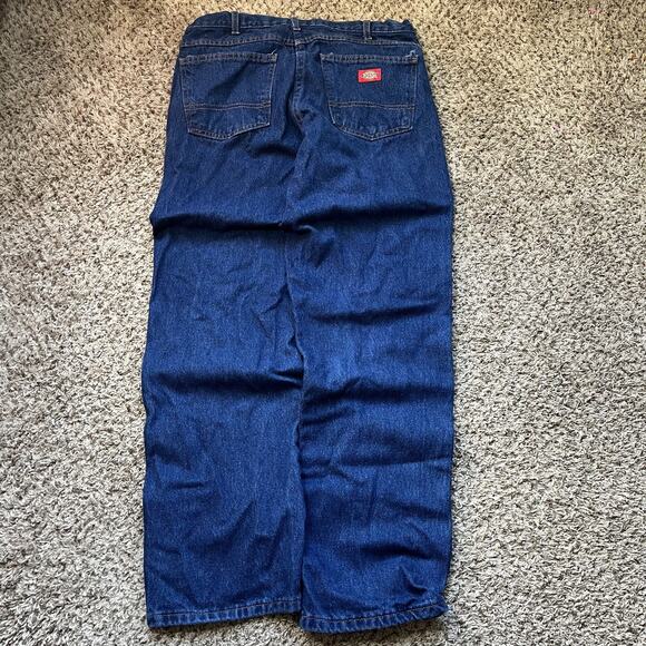 Dickies Jeans RN20697 Carpenter Men's 34x32 Work Pants Builder Denim - Picture 1 of 5